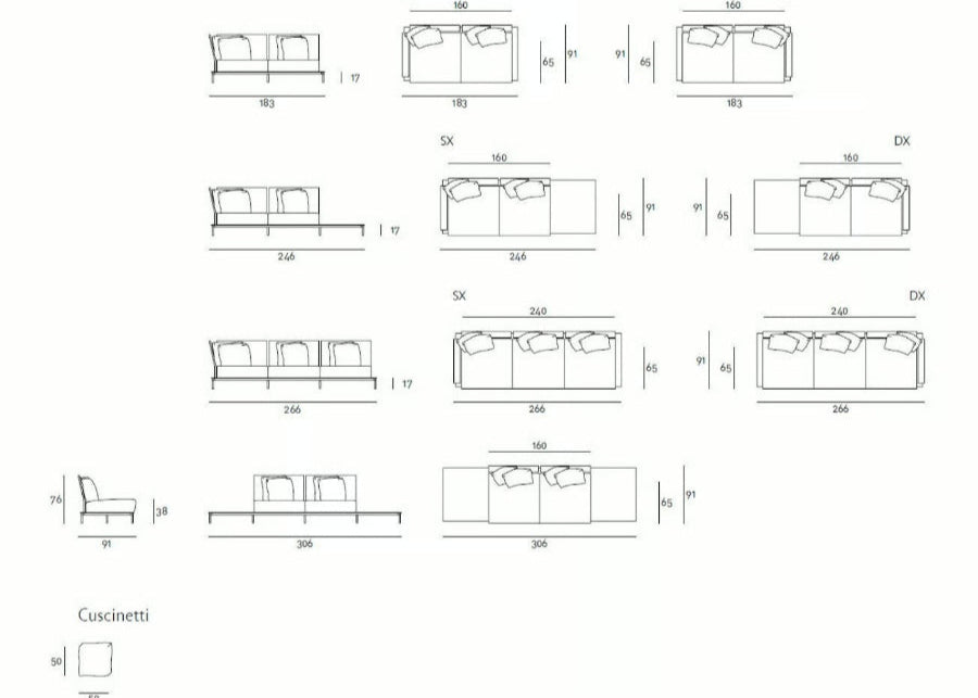 Balestro 24 Outdoor Sofa