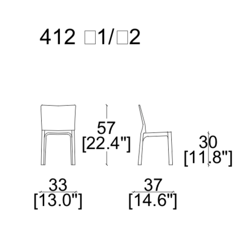 Cassina Cab Dining Chair
