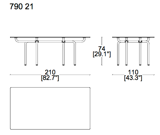 Cassina Edison Dining Table
