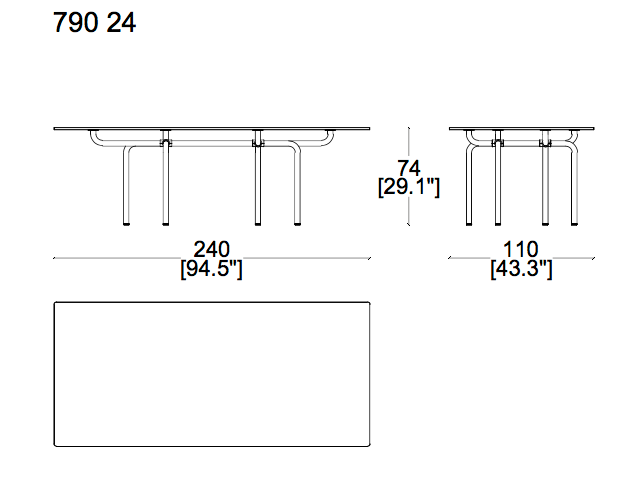 Cassina Edison Dining Table