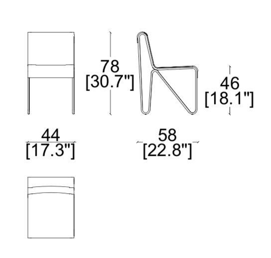 Cassina Beugel Dining Chair