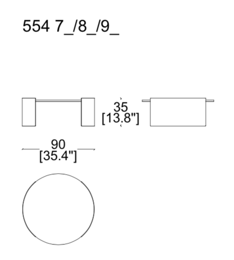Cassina Bowy Coffee Table