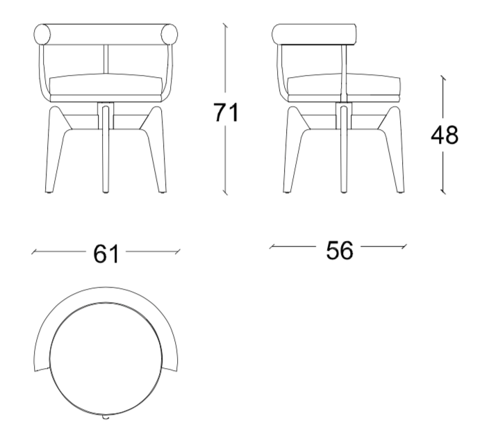 Cassina Indochine Dining Chair