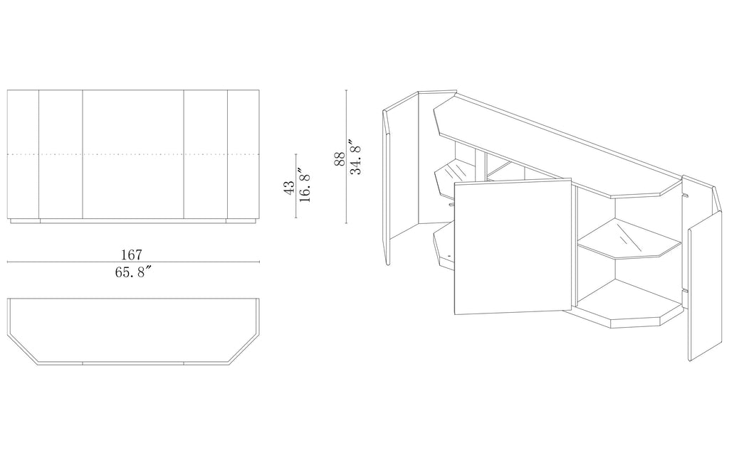Cassina  Bramante Sideboard