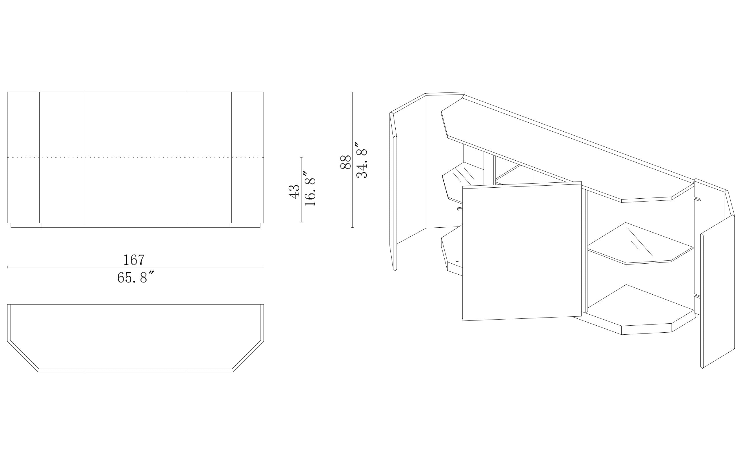 Cassina  Bramante Sideboard